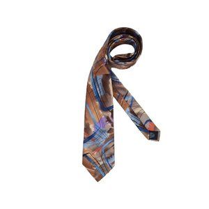 🆕JERRY GARCIA Beige Art Silk Tie 58"/ 3.4" NWT